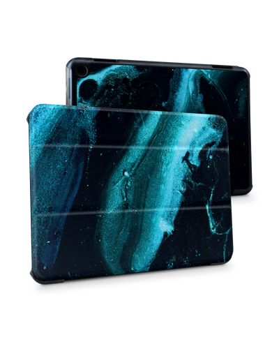 Deep Turquoise Sparkle Tablet Smart Case für Amazon Fire HD 8 (2022), Amazon Fire HD 8 Plus (2022), Amazon Fire HD 8 (2020), Amazon Fire HD 8 Plus (2020)