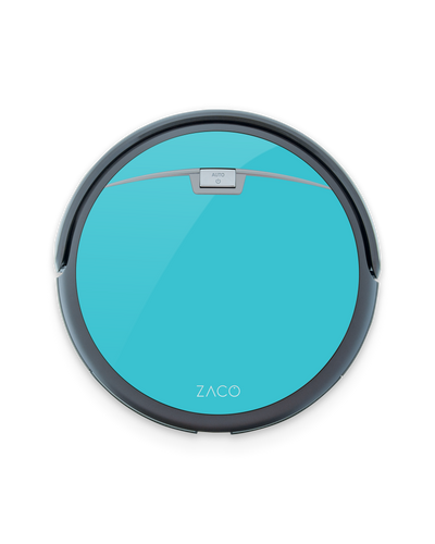 ZACO Turquoise Saugroboter Aufkleber ILIFE Beetles A4s, ZACO A4s