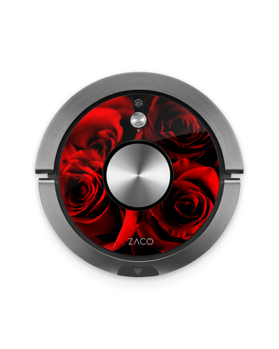 Red Roses Saugroboter Aufkleber ZACO A9s, ZACO A9s Pro