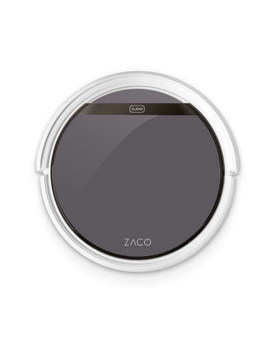ZACO Metallic Grey Saugroboter Aufkleber ILIFE Beetles V5s Pro, ZACO V5s Pro