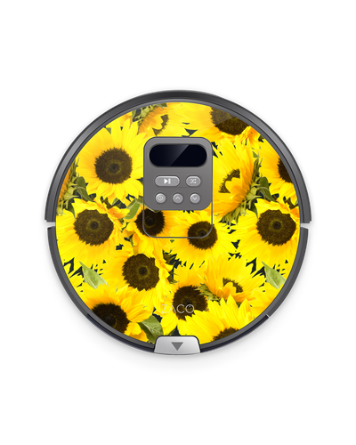Sunflowers Saugroboter Aufkleber ILIFE Beetles V80, ZACO V80