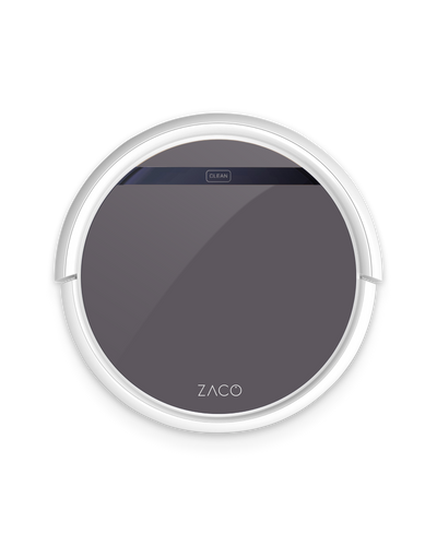 ZACO Metallic Grey Saugroboter Aufkleber ZACO V5x