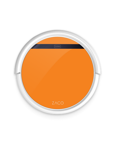 ZACO Orange Saugroboter Aufkleber ZACO V5x