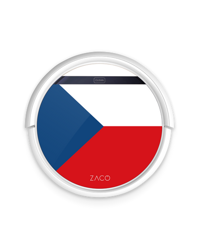 Czech Republic Flag Saugroboter Aufkleber ZACO V5x