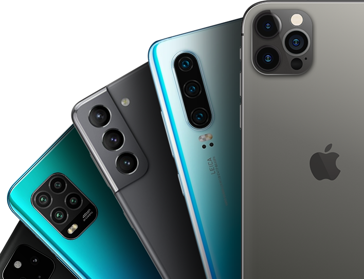 Zahlreiche Handymodelle